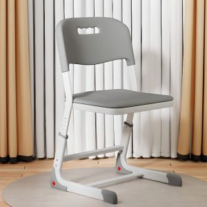 "Solid Color Metal Kids Chair Plastic Adjustable Height Upholstered Chair(s) for Kids Activity"